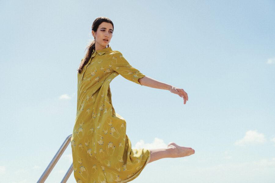 Giselle Dress Mustard - immagine 2