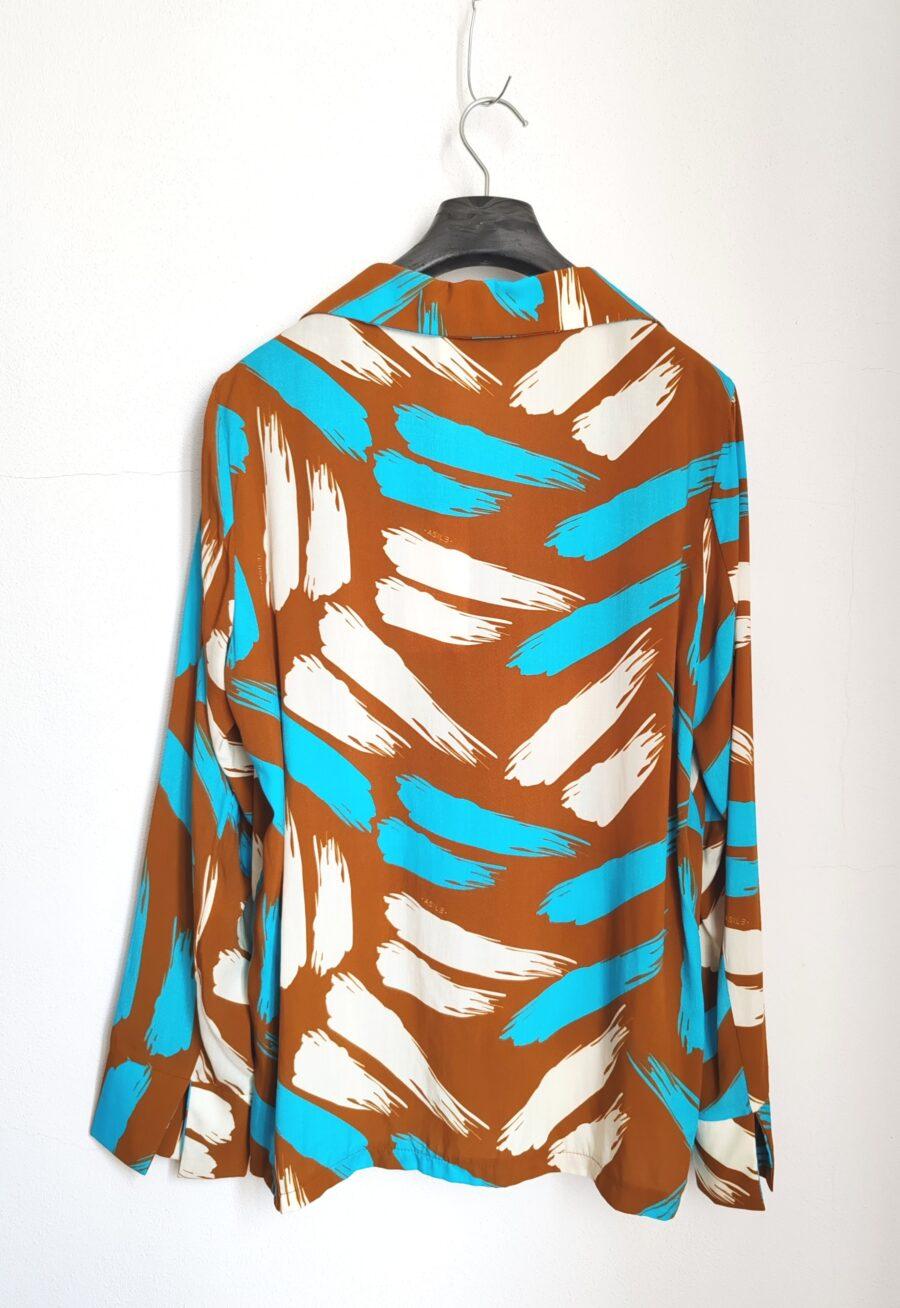 Marion Blouse Brown/Turquoise - immagine 3