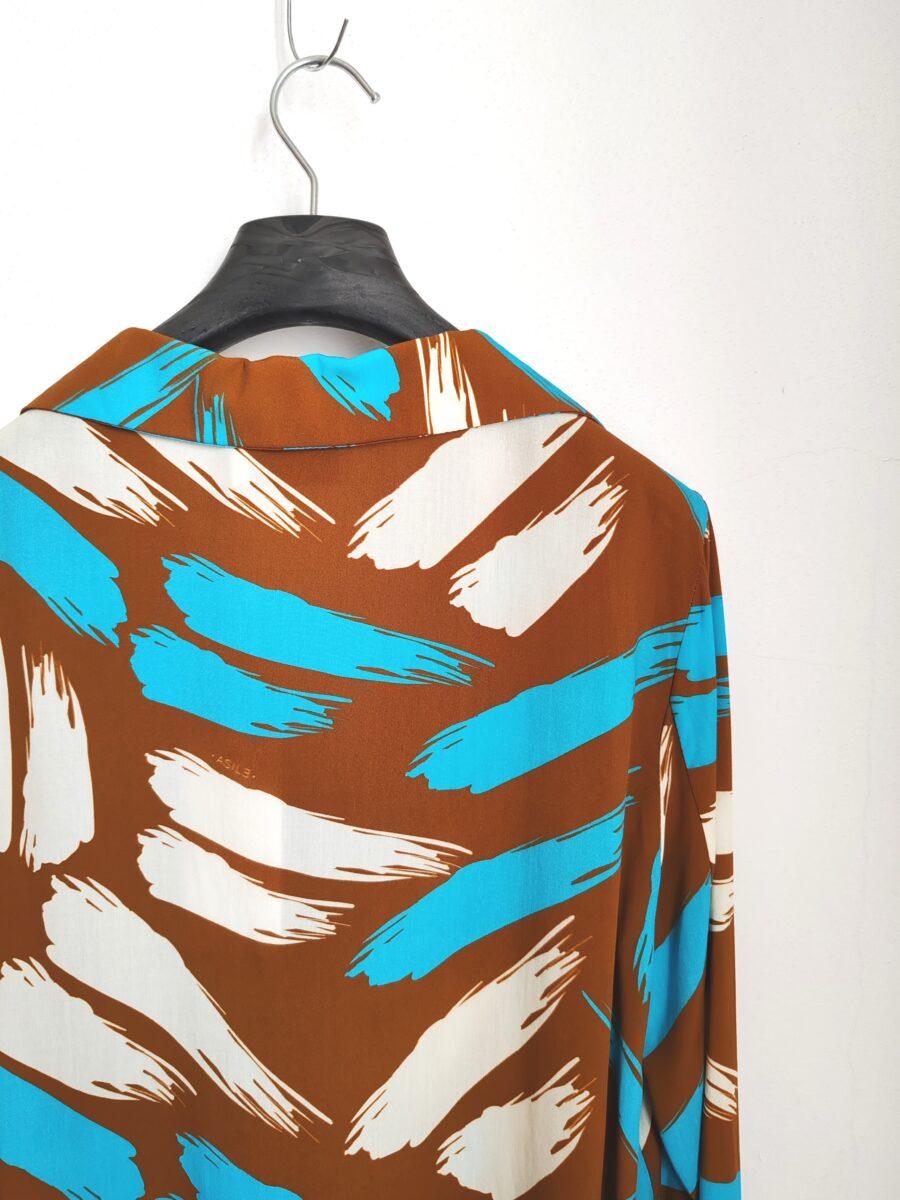 Marion Blouse Brown/Turquoise - immagine 5