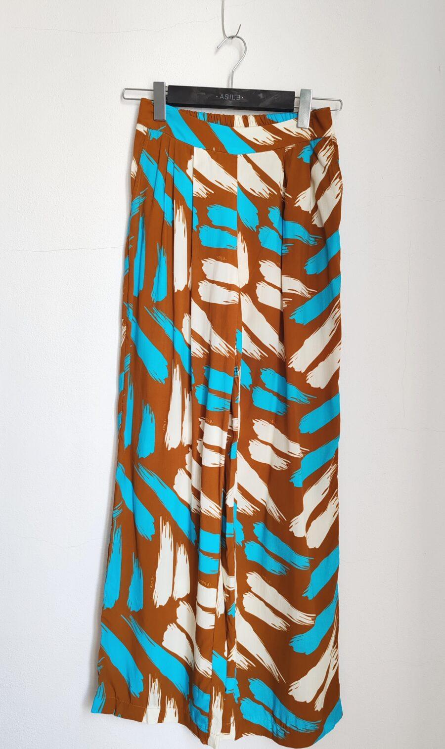 Yvonne Trousers Brown/Turquoise - immagine 3