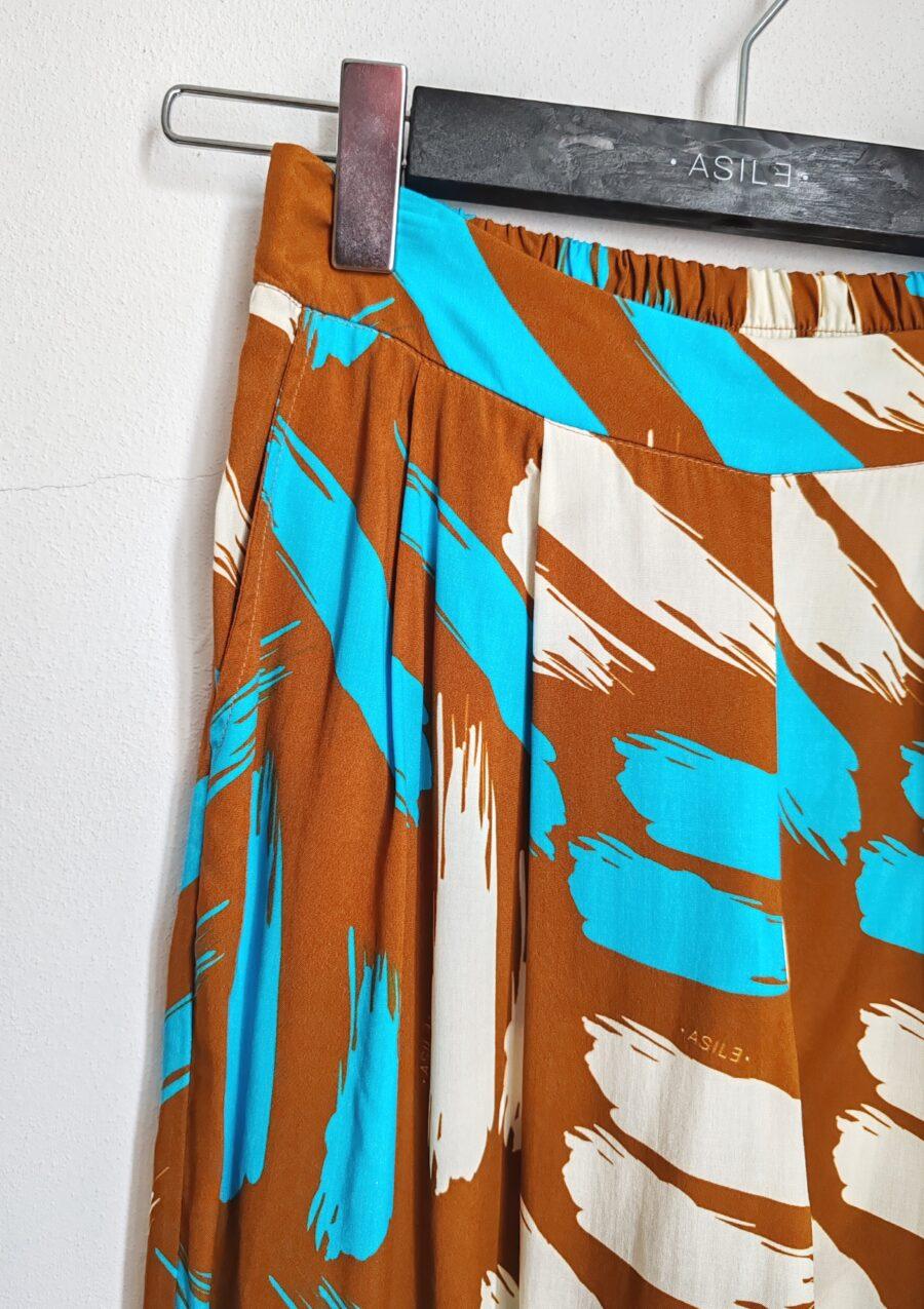 Yvonne Trousers Brown/Turquoise - immagine 5