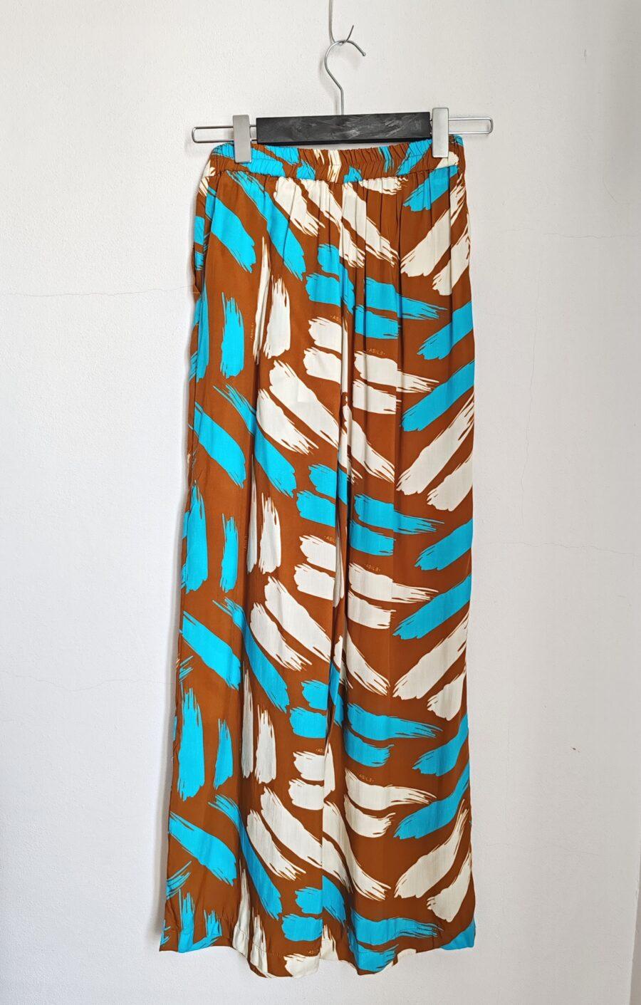 Yvonne Trousers Brown/Turquoise - immagine 4